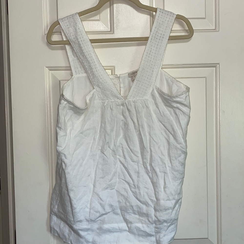 JCREW DOUBLE LINED LINEN TOP